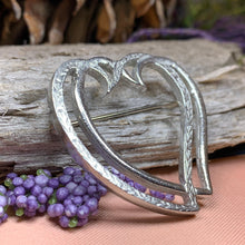 Load image into Gallery viewer, Luckenbooth Brooch, Scotland Jewelry, Mary Queen of Scots, Scotland Pin, Murtagh's Luckenbooth, Anniversary Gift, Bride Pin, Heart Jewelry