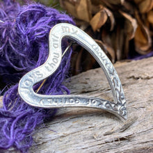 Load image into Gallery viewer, Luckenbooth Brooch, Scotland Jewelry, Celtic Pin, Mary Queen of Scots, Scottish Pin, Luckenbooth, Anniversary Gift, Bride Pin, Heart Jewelry