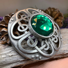 Load image into Gallery viewer, Celtic Knot Brooch, Celtic Pin, Scottish Tartan Pin, Irish Jewelry, Norse Jewelry, Ireland Pin, Scotland Jewelry, Viking Jewelry, Plaid Pin