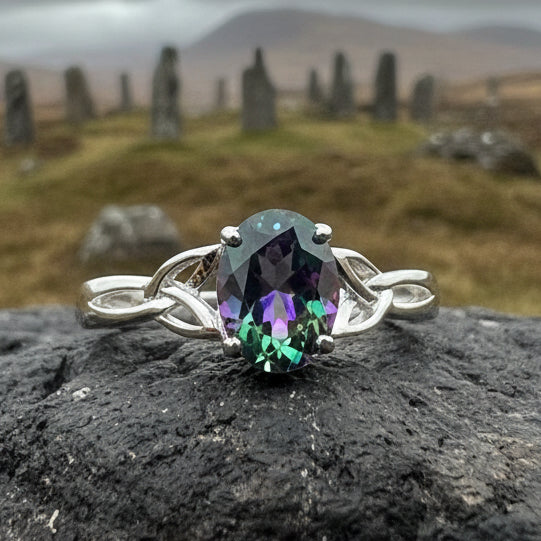 Scottish Twilight Celtic Ring in sterling silver