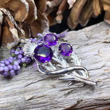 Load image into Gallery viewer, Thistle Necklace, Celtic Jewelry, Scotland Jewelry, Wife Gift, Celtic Knot Jewelry, Outlander Jewelry, Anniversary Gift, Scottish Necklace