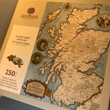 Load image into Gallery viewer, Scotland Gift, Wooden Puzzle, Map of Scotland, Scottish Clans, Scottish Gifts, Clan Map, Dad Gift, Mom Gift, Outlander Lover Gift, Jigsaw