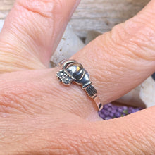 Load image into Gallery viewer, Claddagh Ring, Celtic Jewelry, Irish Jewelry, Celtic Knot Jewelry, Irish Ring, Irish Dance Gift, Anniversary Gift, Bridal Jewelry