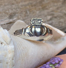 Load image into Gallery viewer, Claddagh Ring, Celtic Jewelry, Irish Jewelry, Celtic Knot Jewelry, Irish Ring, Irish Dance Gift, Anniversary Gift, Bridal Jewelry