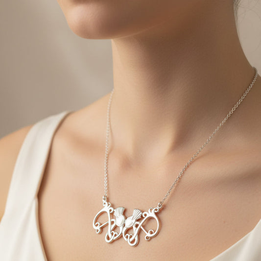 Thistle Necklace, Scotland Jewelry, Celtic Jewelry, Bridal Jewelry, Anniversary, Gift for Her, Graduation Gift, Wife Gift, Girlfriend Gift