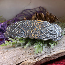 Load image into Gallery viewer, Celtic Knot Hair Clip, Celtic Barrette, Irish Jewelry, Pagan Jewelry, Friendship Gift, Wiccan Jewelry, Norse Jewelry, Art Deco Barrette