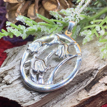 Load image into Gallery viewer, Bluebell Necklace, Anniversary Gift, Scotland Jewelry, Flower Jewelry, Celtic Jewelry, Nature Jewelry, Scottish Jewelry, Flower Pendant