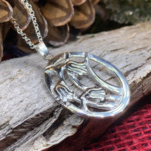 Load image into Gallery viewer, Bluebell Necklace, Anniversary Gift, Scotland Jewelry, Flower Jewelry, Celtic Jewelry, Nature Jewelry, Scottish Jewelry, Flower Pendant