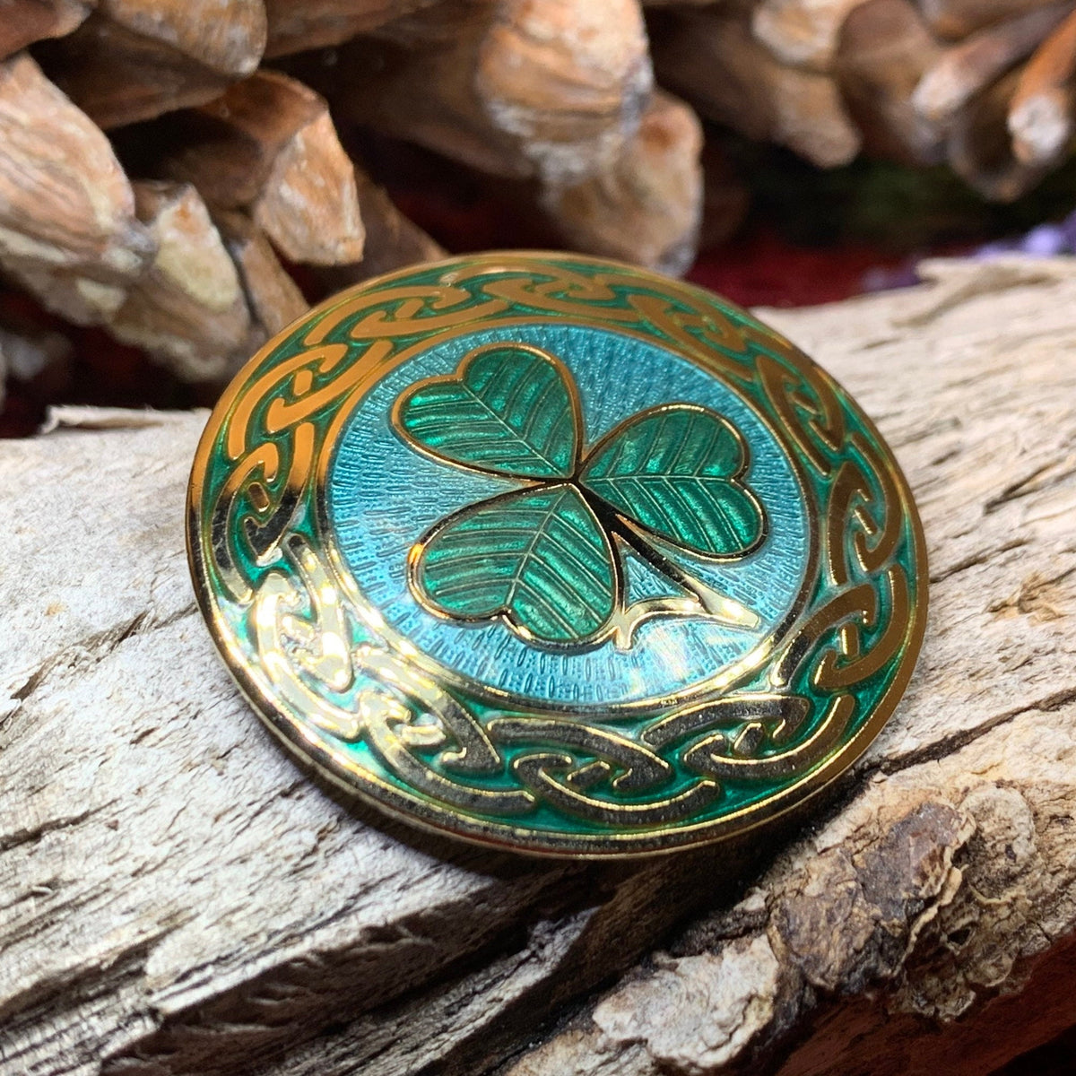 Celtic Shamrock Enamel Brooch Celtic Crystal Design Jewelry celtic-shamrock-enamel-brooch-celtic-crystal-design-jewelry