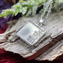 Load image into Gallery viewer, Thistle Necklace, Celtic Jewelry, Scotland Jewelry, Silver Scottish Necklace, Outlander Jewelry, Nature Necklace, Thistle Pendant, Wife Gift