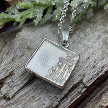 Load image into Gallery viewer, Thistle Necklace, Celtic Jewelry, Scotland Jewelry, Silver Scottish Necklace, Outlander Jewelry, Nature Necklace, Thistle Pendant, Wife Gift