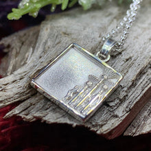 Load image into Gallery viewer, Thistle Necklace, Celtic Jewelry, Scotland Jewelry, Silver Scottish Necklace, Outlander Jewelry, Nature Necklace, Thistle Pendant, Wife Gift