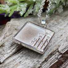 Load image into Gallery viewer, Thistle Necklace, Celtic Jewelry, Scotland Jewelry, Silver Scottish Necklace, Outlander Jewelry, Nature Necklace, Thistle Pendant, Wife Gift