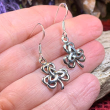 Load image into Gallery viewer, Shamrock Earrings, Celtic Jewelry, Trinity Knot Jewelry, Celtic Knot Jewelry, Irish Jewelry, Wiccan Jewelry, Clover Jewelry, Ireland Gift