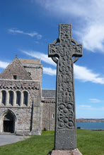 Load image into Gallery viewer, Celtic Cross Necklace, Scottish Jewelry, St. Martin's Cross Pendant, First Communion Cross, Christian Jewelry, Religious Jewelry, Dad Gift