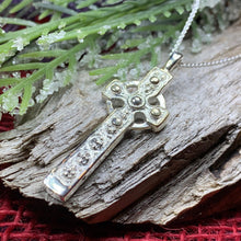 Load image into Gallery viewer, Celtic Cross Necklace, Scottish Jewelry, St. Martin's Cross Pendant, First Communion Cross, Christian Jewelry, Religious Jewelry, Dad Gift