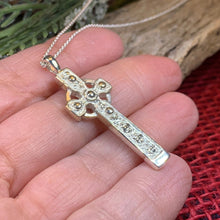 Load image into Gallery viewer, Celtic Cross Necklace, Scottish Jewelry, St. Martin's Cross Pendant, First Communion Cross, Christian Jewelry, Religious Jewelry, Dad Gift