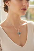 Load image into Gallery viewer, Celtic Cross Necklace, Irish Jewelry, Celtic Jewelry, First Communion Gift, Confirmation Gift, Irish Cross, Religious Jewelry, Opal Mom Gift