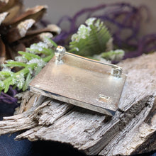 Load image into Gallery viewer, Thistle Brooch, Scotland Jewelry, Outlander Jewelry, Bridal Brooch, Thistle Jewelry, Scottish Jewelry, Celtic Brooch, Art Deco Silver Pin