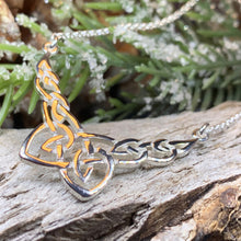 Load image into Gallery viewer, Celtic Knot Necklace, Celtic Jewelry, Irish Jewelry, Anniversary Gift, Scotland Jewelry, Wife Gift, Silver Scottish Pendant, Ireland Gift
