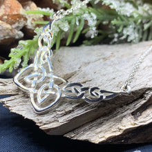 Load image into Gallery viewer, Celtic Knot Necklace, Celtic Jewelry, Irish Jewelry, Anniversary Gift, Scotland Jewelry, Wife Gift, Silver Scottish Pendant, Ireland Gift