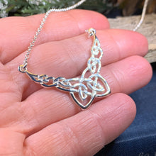 Load image into Gallery viewer, Celtic Knot Necklace, Celtic Jewelry, Irish Jewelry, Anniversary Gift, Scotland Jewelry, Wife Gift, Silver Scottish Pendant, Ireland Gift