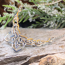 Load image into Gallery viewer, Celtic Knot Necklace, Celtic Jewelry, Irish Jewelry, Anniversary Gift, Scotland Jewelry, Wife Gift, Silver Scottish Pendant, Ireland Gift