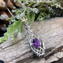 Load image into Gallery viewer, Celtic Knot Necklace, Irish Jewelry, Celtic Jewelry, Amethyst Pendant, Love Knot Jewelry, Wife Anniversary Gift, Scotland Jewelry, Mom Gift