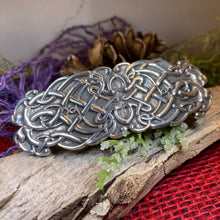 Load image into Gallery viewer, Celtic Knot Hair Clip, Celtic Barrette, Irish Jewelry, Pagan Jewelry, Friendship Gift, Wiccan Jewelry, Norse Jewelry, Art Deco Barrette