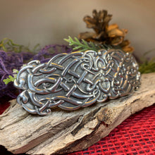 Load image into Gallery viewer, Celtic Knot Hair Clip, Celtic Barrette, Irish Jewelry, Pagan Jewelry, Friendship Gift, Wiccan Jewelry, Norse Jewelry, Art Deco Barrette