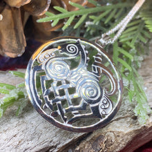 Load image into Gallery viewer, Sleipnir Necklace, Norse Jewelry, Scotland Jewelry, Odin Jewelry, Horse Jewelry, Girlfriend Gift, Wife Gift, Viking Jewelry, Nordic Pendant