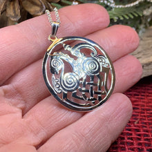 Load image into Gallery viewer, Sleipnir Necklace, Norse Jewelry, Scotland Jewelry, Odin Jewelry, Horse Jewelry, Girlfriend Gift, Wife Gift, Viking Jewelry, Nordic Pendant