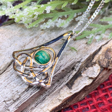 Load image into Gallery viewer, Celtic Knot Necklace, Scotland Necklace, Celtic Jewelry, Nature Necklace, Norse Jewelry, Heathergem Gift, Graduation Gift, Anniversary Gift
