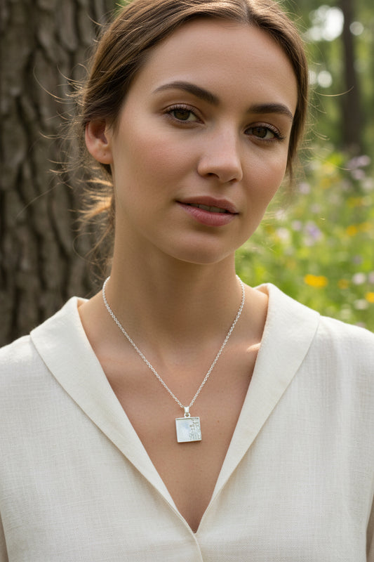 Thistle Necklace, Celtic Jewelry, Scotland Jewelry, Silver Scottish Necklace, Outlander Jewelry, Nature Necklace, Thistle Pendant, Wife Gift