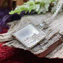 Load image into Gallery viewer, Thistle Necklace, Celtic Jewelry, Scotland Jewelry, Silver Scottish Necklace, Outlander Jewelry, Nature Necklace, Thistle Pendant, Wife Gift