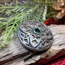 Load image into Gallery viewer, Celtic Knot Brooch, Celtic Pin, Irish Jewelry, Celtic Pin, Wiccan Jewelry, Pewter Mom Gift, Wife Gift, Ireland Pin, Trinity Knot Brooch
