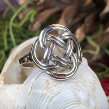Load image into Gallery viewer, Celtic Knot Ring, Celtic Ring, Ireland Ring, Dara Knot Jewelry, Irish Ring, Irish Dance Gift, Anniversary Gift, Statement Ring, Wiccan Ring