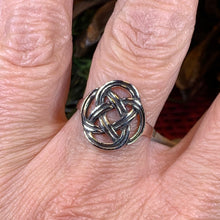 Load image into Gallery viewer, Celtic Knot Ring, Celtic Ring, Ireland Ring, Dara Knot Jewelry, Irish Ring, Irish Dance Gift, Anniversary Gift, Statement Ring, Wiccan Ring