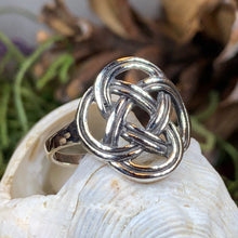 Load image into Gallery viewer, Celtic Knot Ring, Celtic Ring, Ireland Ring, Dara Knot Jewelry, Irish Ring, Irish Dance Gift, Anniversary Gift, Statement Ring, Wiccan Ring