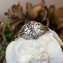 Load image into Gallery viewer, Celtic Knot Ring, Celtic Jewelry, Irish Jewelry, Ireland Jewelry, Trinity Knot Ring, Anniversary Gift, Promise Ring, Scottish Ring, Mom Gift