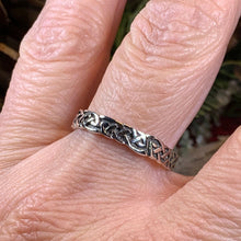 Load image into Gallery viewer, Celtic Knot Ring, Celtic Ring, Silver Irish Ring, Promise Ring, Silver Boho Ring, Irish Dance Gift, Anniversary Gift, Scottish Band Ring