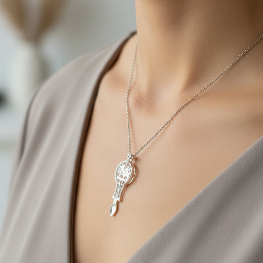 Welsh Dragon Love Spoon Necklace — view 2