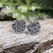 Load image into Gallery viewer, Celtic Knot Earrings, Irish Jewelry, Celtic Jewelry, Anniversary Gift, Bridal Jewelry, Norse Jewelry, Yoga Jewelry, Scottish Jewelry
