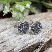 Load image into Gallery viewer, Celtic Knot Earrings, Irish Jewelry, Celtic Jewelry, Anniversary Gift, Bridal Jewelry, Norse Jewelry, Yoga Jewelry, Scottish Jewelry