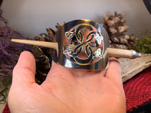 Load image into Gallery viewer, Celtic Knot Hair Slide, Celtic Hair Barrette, Irish Barrette, Hair Clip, Ireland Bun Holder, Shawl Pin, Gift for Her, Scottish Gift