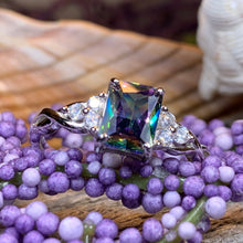 Load image into Gallery viewer, Scottish Celtic Ring, Celtic Ring, Scotland Ring, Mystic Topaz Boho Ring, Celtic Knot Jewelry, Anniversary Gift, Promise Ring, Mom Gift