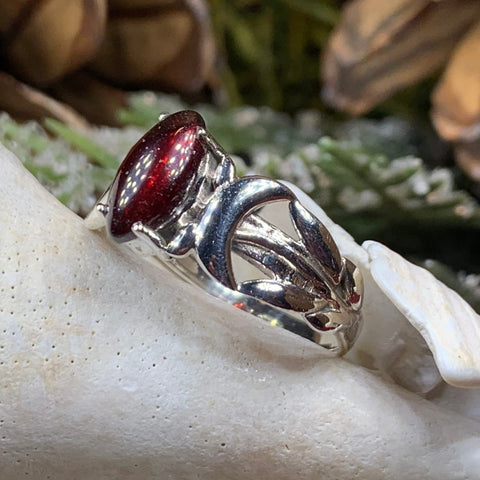 Load image into Gallery viewer, Triple Moon Ring, Celtic Jewelry, Celestial Jewelry, Goddess Jewelry, Moon Ring, Wiccan Jewelry, Anniversary Gift, Promise Ring, Wife Gift