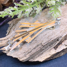 Load image into Gallery viewer, Bluebell Brooch, Scottish Pin, Celtic Jewelry, Anniversary Gift, Scotland Jewelry, Flower Jewelry, Nature Jewelry, Woodland Flower Pin