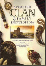 Load image into Gallery viewer, Scottish Clan Book, Scotland Family Clans, Clan Encyclopaedia, Scottish History Book, Hard Cover Book, Bagpiper, Clan Names, Dad Gift