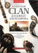 Load image into Gallery viewer, Scottish Clan Book, Scotland Family Clans, Clan Encyclopaedia, Scottish History Book, Hard Cover Book, Bagpiper, Clan Names, Dad Gift